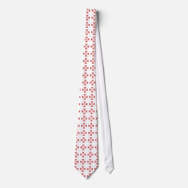 Cravate Motif de la croix des modèles rouges (Devant)