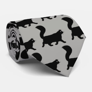 Cravate Motif de la marche des chats noirs   Cool Kitties