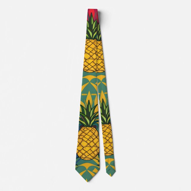 Cravate Motif de l'ananas  (Devant)