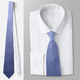 Cravate Motif de maille géométrique à dégradé de bleu gris