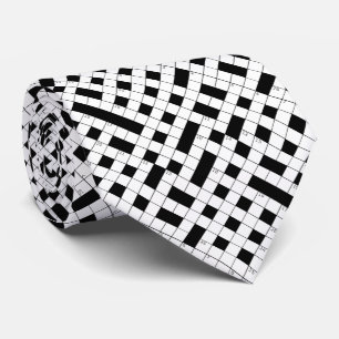 Cravate Motif de mots croisés