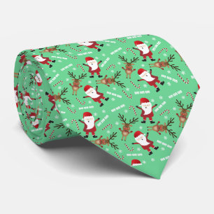 Cravate Motif de Noël du Père Noël Reindeer