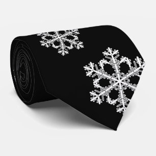 Cravate Motif de Noël minimaliste monochrome