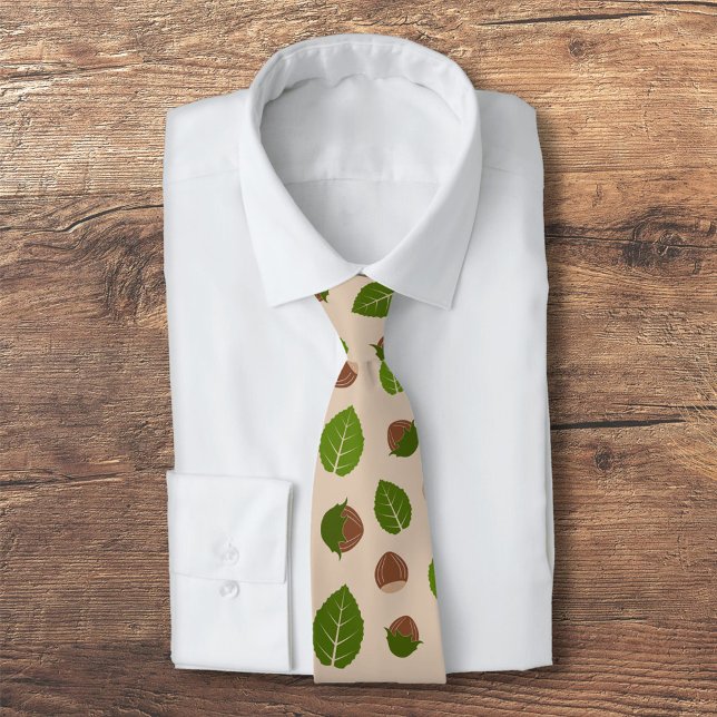Cravate Motif de noisettes (Hazelnuts Pattern Neck Tie)