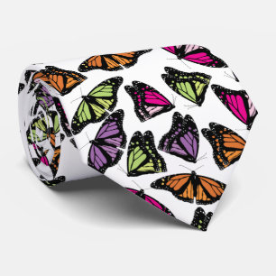 Cravate Motif de papillons colorés