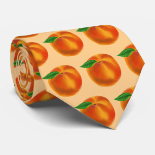 Cravate motif de pêche aux fruits carreaux