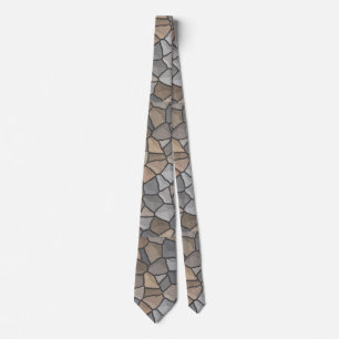 Cravate Motif de pierre de pierre élégante Motif de maçonn