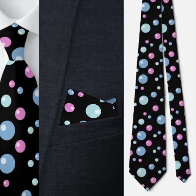 Cravate Motif de points Abstraits multicolores (Créateur téléchargé)