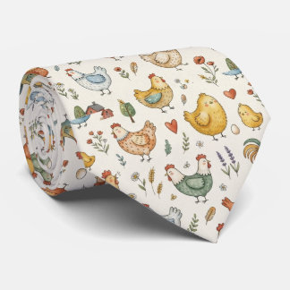 Cravate Motif de poulet