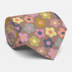Cravate Motif de prairie florale mignonne