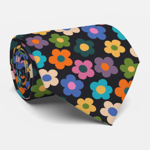 Cravate Motif de prairie florale mignonne