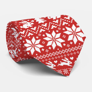 Cravate Motif de pull de Noël pour lapins de Pâques Fêtes