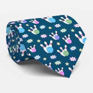 Cravate Motif de quilles
