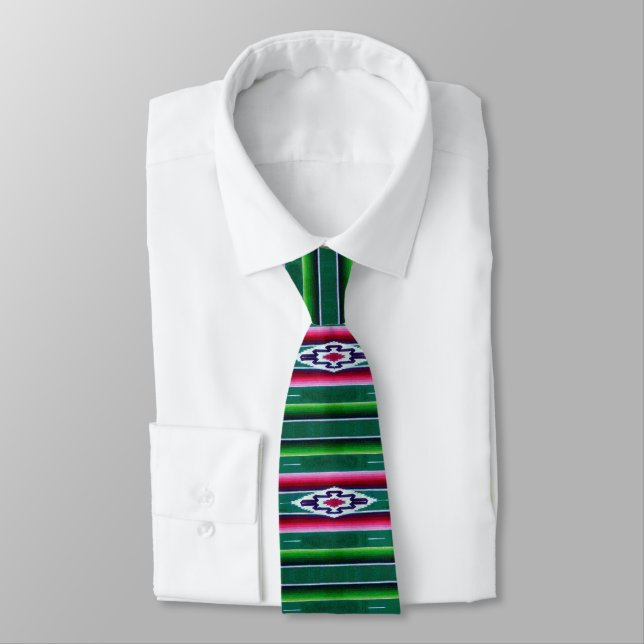 Cravate Motif de Sarape de Mexicain (Attaché)