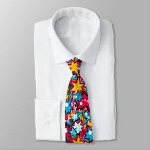 Cravate Motif de style BD