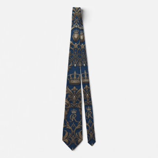 Cravate motif de style royal
