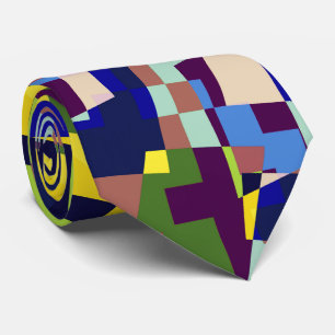 Cravate Motif de style Terrazzo Artistique moderne