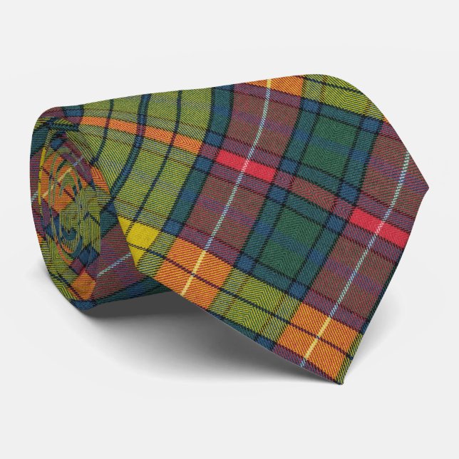 Cravate Motif de Tartan antique de Buchanan (Roulé)
