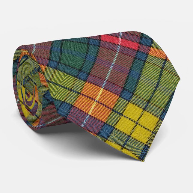 Cravate Motif de Tartan antique de Buchanan (Roulé)