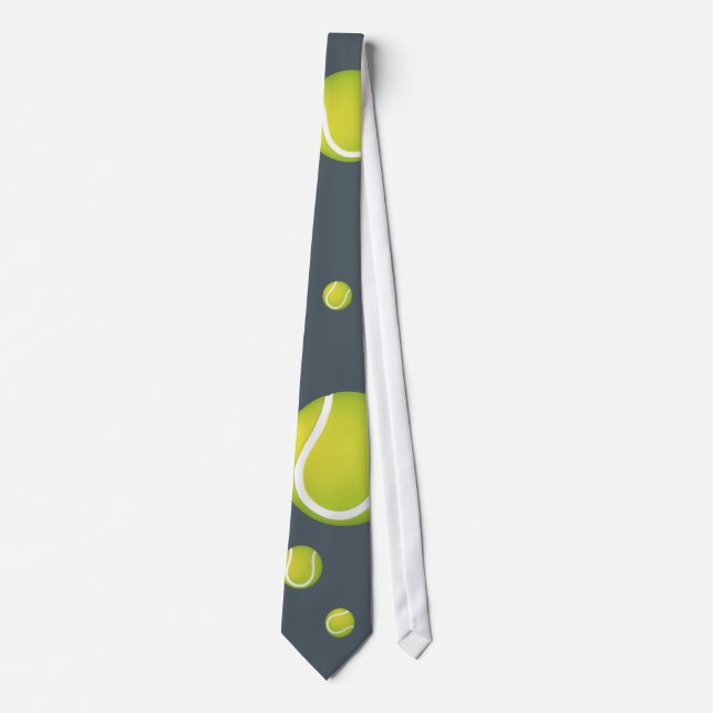 Cravate motif de tennis (Devant)