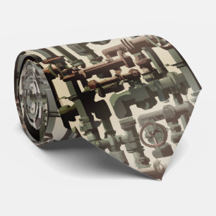cravate motif de tuyaux amusants