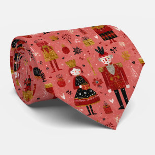 Cravate Motif de vacances de casse-noisette fantaisiste