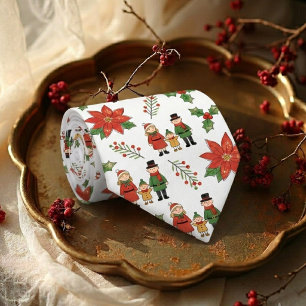 Cravate Motif de vacances de Noël en famille MH26