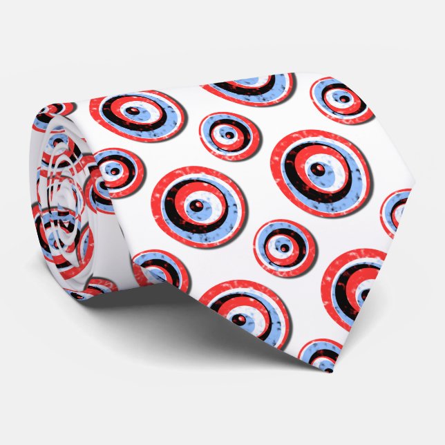 Cravate Motif des cercles de points Polka tressés (Roulé)