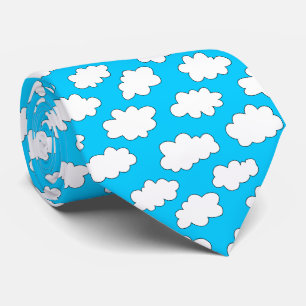 Cravate Motif des nuages fluffés