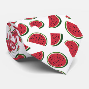 Cravate Motif d'été tranche de pastèque