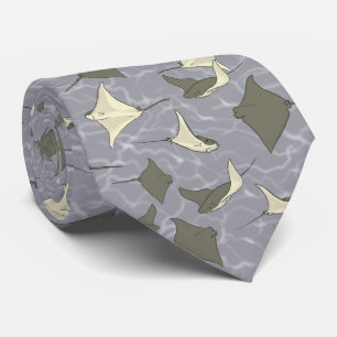 Cravate Motif d'océan de pastenague de Cownose