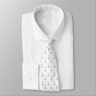 Cravate Motif d'oie blanche mignonne