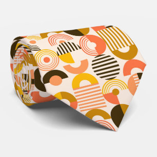 Cravate Motif du cercle d'art moderne de Retro Bauhaus