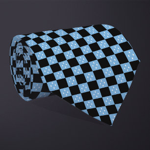 Cravate motif du drapeau À damiers Micronésie