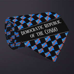 Cravate Motif du drapeau de la République démocratique du