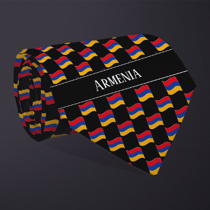 Cravate Motif du drapeau de l'Arménie