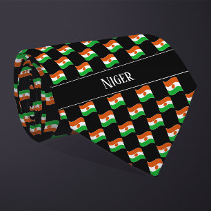Cravate Motif du drapeau du Niger