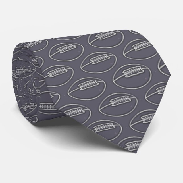 Cravate Motif du football (Roulé)