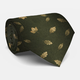 Cravate Motif Élégant d'Automne