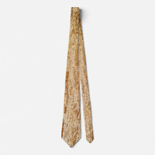 Cravate Motif en bois écorce