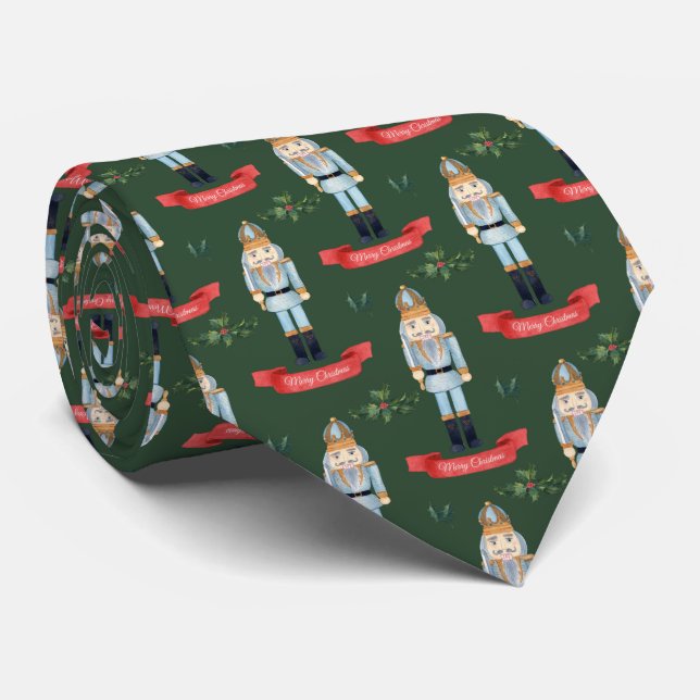 Cravate Motif en carrelage de noix de Noël festif (Roulé)