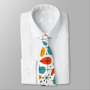 Cravate Motif en forme d'étoile de style Mid Century Moder