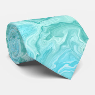 Cravate Motif en marbre bleu