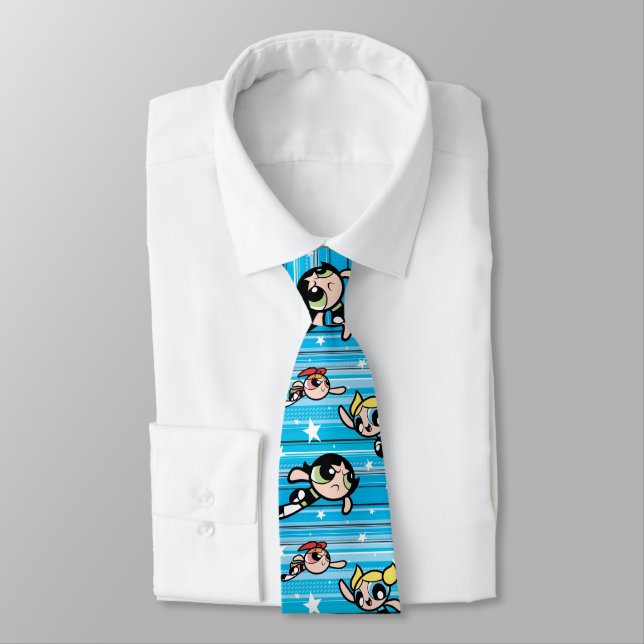Cravate Motif étoilé Powerpuff Girls (Attaché)