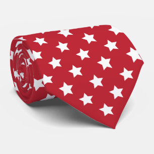 cravate motif étoile rouge cool