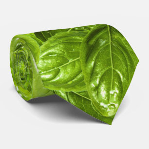 Cravate Motif Feuille Basil