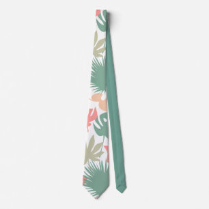 Cravate Motif feuille tropical sans couture