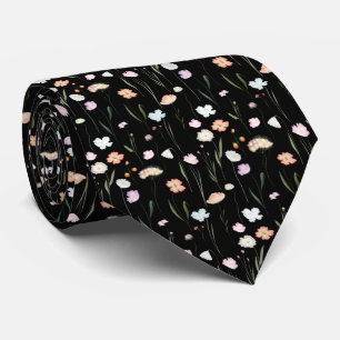 Cravate Motif fleur sauvage