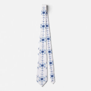 Cravate Motif flocon de neige diamant