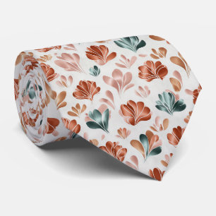 Cravate Motif floral abstrait moderne